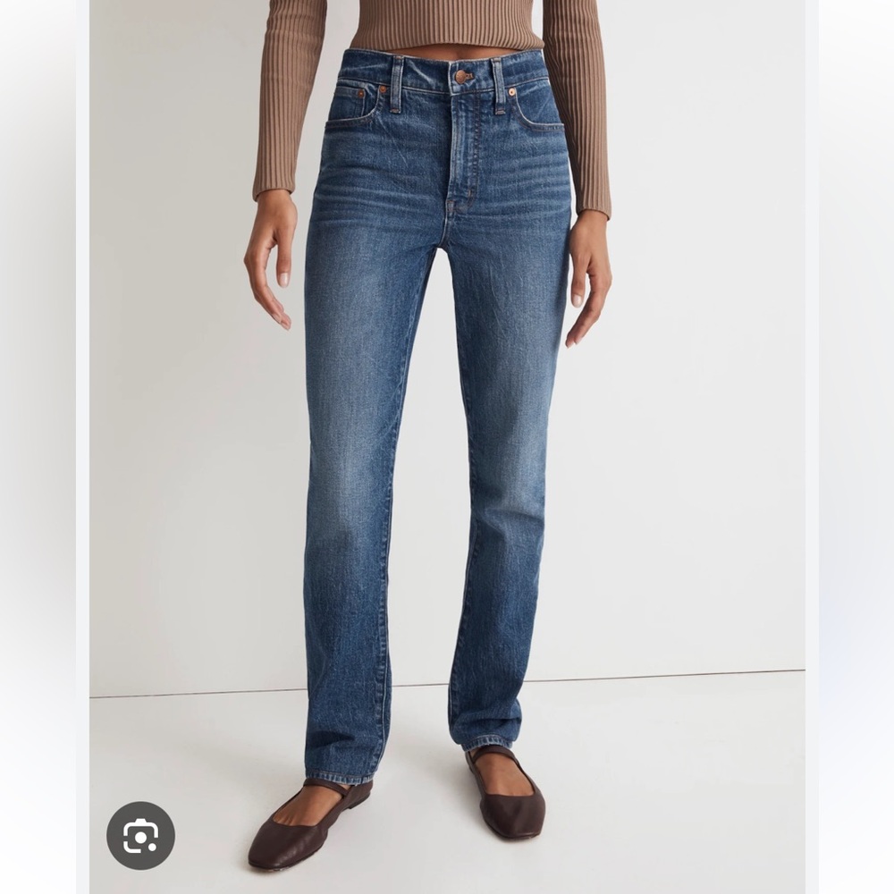 Madewell Blue Straight Leg Jeans Vintage-Inspired